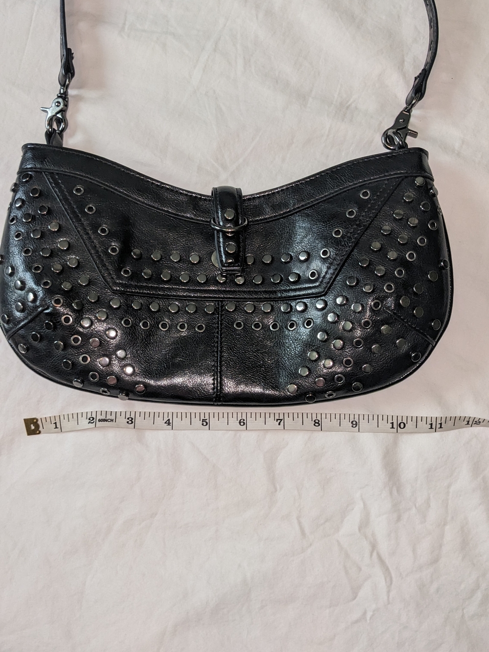 Zara Black Studded Women’s Shoulder Bag - Picture 5 of 8